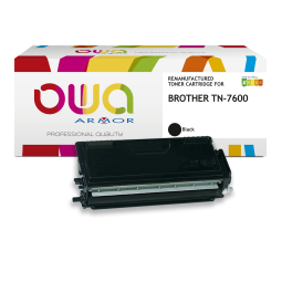 Toner remanufacturé OWA - haute capacité - Noir - pour BROTHER TN-7600