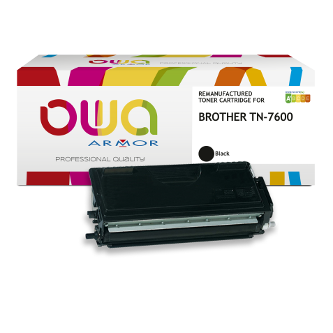 Toner remanufacturé OWA - haute capacité - Noir - pour BROTHER TN-7600