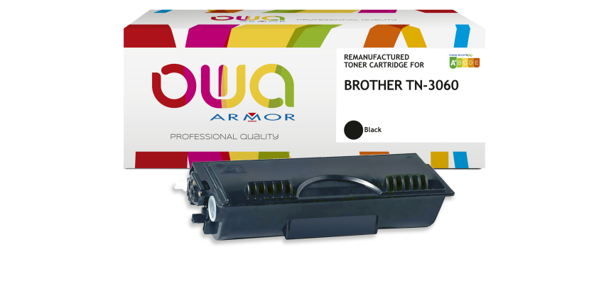Toner remanufacturé OWA - haute capacité - Noir - pour BROTHER TN-3060
