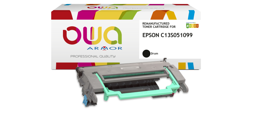 Remanufactured Drum OWA - Standard - Black - for EPSON C13S051099, KONICA MINOLTA 1710568001