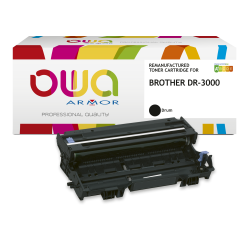 EN_Tambour remanufacturé OWA - standard - Noir - pour BROTHER DR-3000