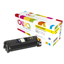 EN_Toner remanufacturé OWA - standard - Jaune - pour HP C9702A, Q3962A, CANON 701Y, EP-87Y