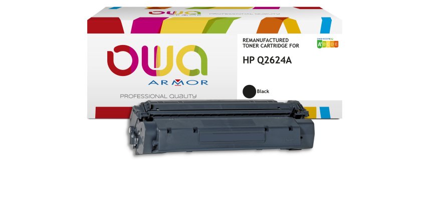 Toner remanufacturé OWA - standard - Noir - pour HP Q2624A