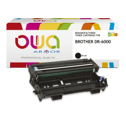 EN_Tambour remanufacturé OWA - standard - Noir - pour BROTHER DR-6000