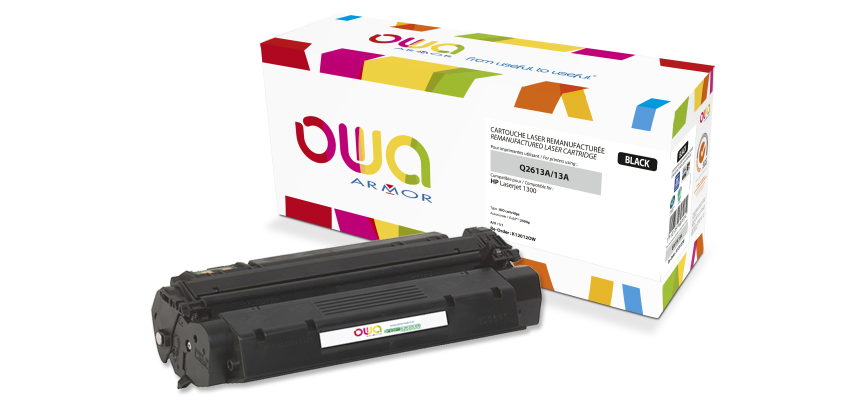 Toner remanufacturé OWA - standard - Noir - pour HP Q2613A
