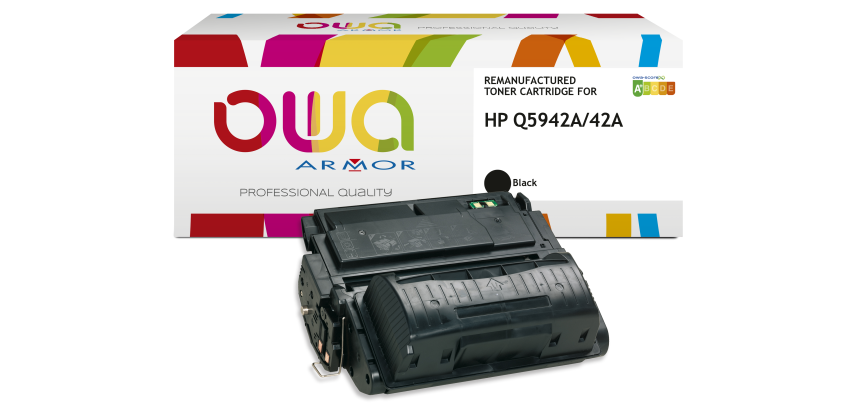 Toner remanufacturé OWA - standard - Noir - pour HP Q5942A