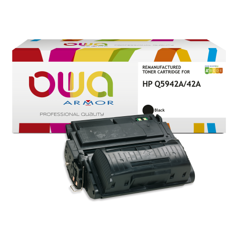 Toner remanufacturé OWA - standard - Noir - pour HP Q5942A