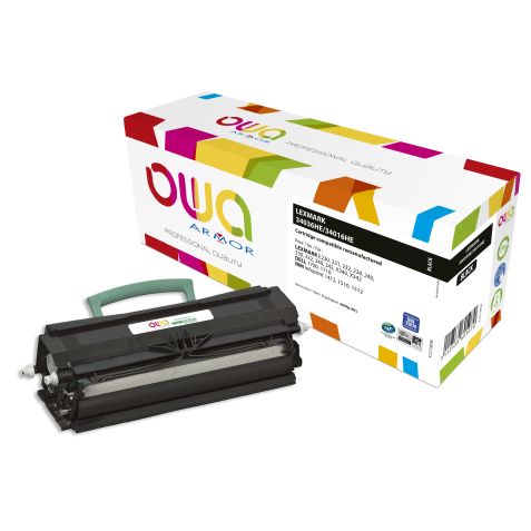 Toner remanufacturé OWA - haute capacité - Noir - pour LEXMARK 34036HE, 34016HE, DELL 593-10042, IBM 75P5710