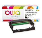 Tambour remanufacturé OWA - haute capacité - Noir - pour LEXMARK 12A8302, DELL 593-10078, IBM 75P5712