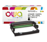 Tambour remanufacturé OWA - haute capacité - Noir - pour LEXMARK 12A8302, DELL 593-10078, IBM 75P5712