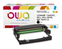 EN_Tambour remanufacturé OWA - haute capacité - Noir - pour LEXMARK 12A8302, DELL 593-10078, IBM 75P5712
