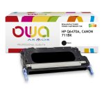 Toner remanufacturé OWA - standard - Noir - pour HP Q6470A, CANON 711BK