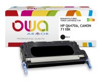 OWA wiederaufbereitete Toner - Standard - Schwarz - für HP Q6470A, CANON 711BK