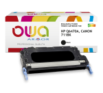 Toner remanufacturé OWA - standard - Noir - pour HP Q6470A, CANON 711BK