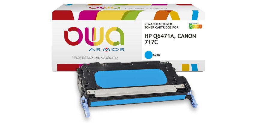Gereviseerde toner OWA standaard voor HP Q6471A, CANON 717C