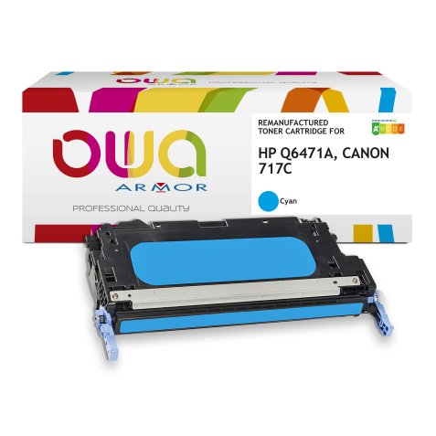 Toner remanufacturé OWA - standard - pour HP Q6471A, CANON 717C