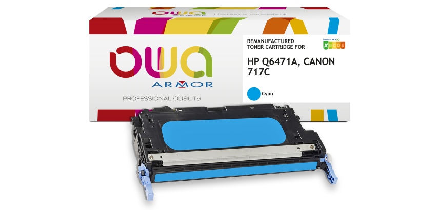 Toner remanufacturé OWA - standard - pour HP Q6471A, CANON 717C