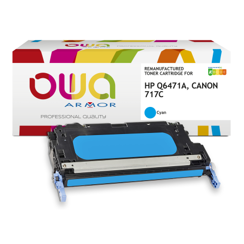Toner remanufacturé OWA - standard - pour HP Q6471A, CANON 717C