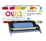 Toner remanufacturé OWA - standard - pour HP Q7581A, CANON 711C