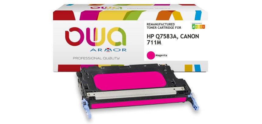 Gereviseerde toner OWA - standaard - voor HP Q7581A, CANON 711C