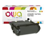 Toner remanufacturé OWA - standard - Noir - pour LEXMARK 12A7365, 12A7465