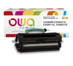 Toner remanufacturé OWA - haute capacité - Noir - pour LEXMARK E450H21E, E450H11E, E450H31E