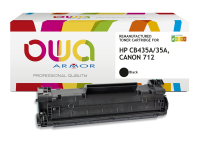 EN_Toner remanufacturé OWA - standard - Noir - pour HP CB435A, CANON 712
