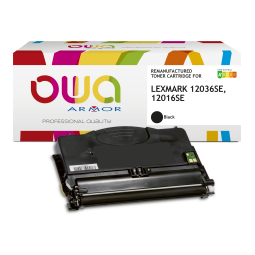 EN_Toner remanufacturé OWA - standard - Noir - pour LEXMARK 12036SE, 12016SE