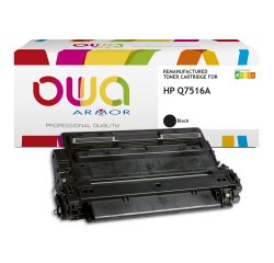 Toner remanufacturé OWA - standard - Noir - pour HP Q7516A