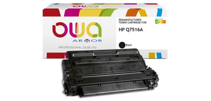 Toner remanufacturé OWA - standard - Noir - pour HP Q7516A