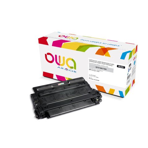 Toner remanufacturé OWA - standard - Noir - pour HP Q7516A