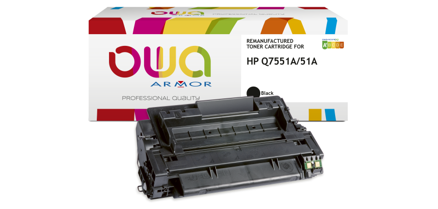Toner remanufacturé OWA - standard - Noir - pour HP Q7551A
