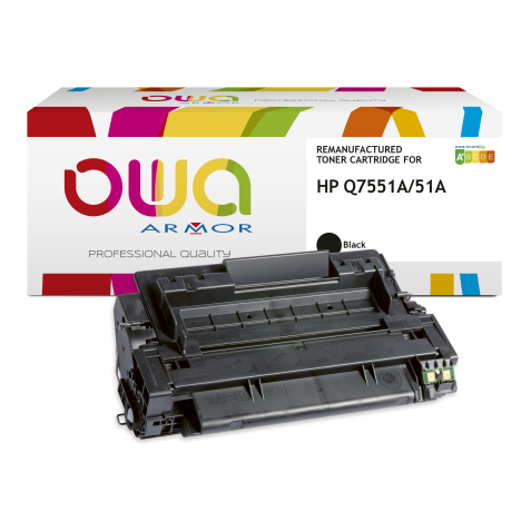 Toner remanufacturé OWA - standard - Noir - pour HP Q7551A