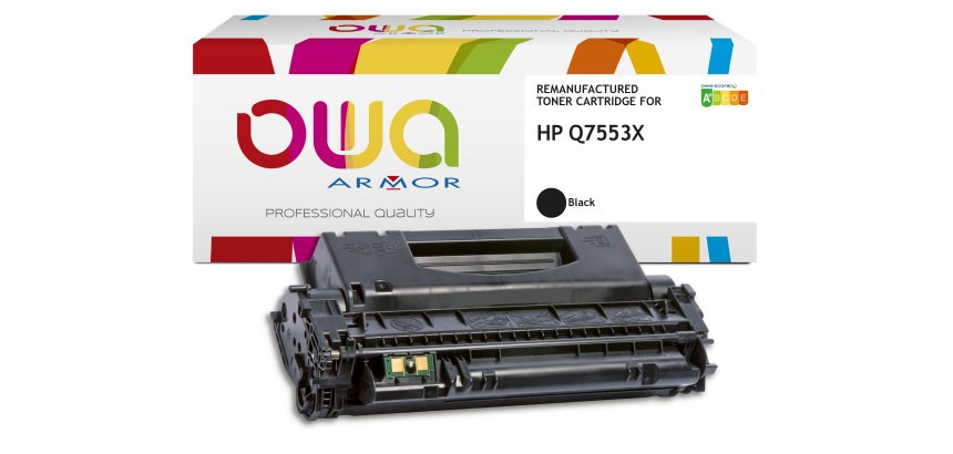 OWA wiederaufbereitetes Toner - hohe Kapazität - Schwarz - für HP Q7553X