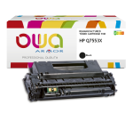 OWA wiederaufbereitetes Toner - hohe Kapazität - Schwarz - für HP Q7553X