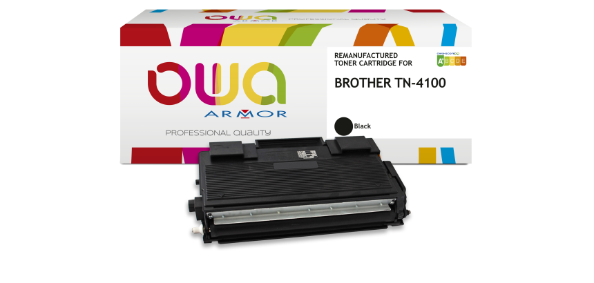 Toner remanufacturé OWA - standard - Noir - pour BROTHER TN-4100