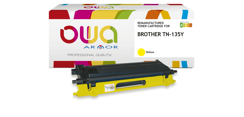 Toner remanufacturé OWA - haute capacité - pour BROTHER TN-135C
