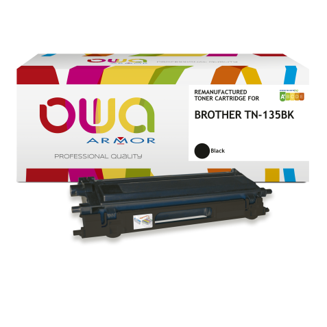 Toner remanufacturé OWA - haute capacité - Noir - pour BROTHER TN-135BK