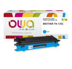 Toner remanufacturé OWA - haute capacité - pour BROTHER TN-135C