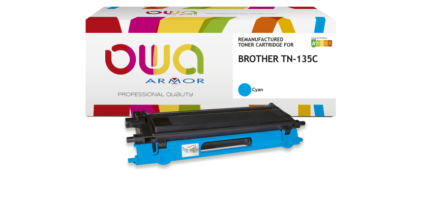 Toner remanufacturé OWA - haute capacité - pour BROTHER TN-135C
