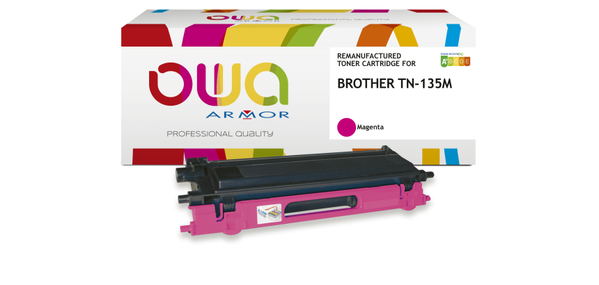 Toner remanufacturé OWA - haute capacité - pour BROTHER TN-135C