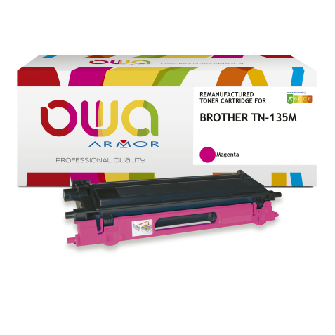 Toner remanufacturé OWA - haute capacité - pour BROTHER TN-135C