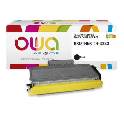 Toner remanufacturé OWA - haute capacité - Noir - pour BROTHER TN-3290, TN-3170, TN-3280