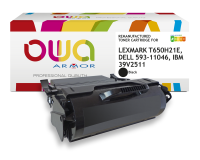 OWA Remanufactured Toner - High Capacity - Black - for LEXMARK T650H21E, DELL 593-11046, IBM 39V2511, TOSHIBA 6B000000475
