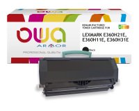 Toner remanufacturé OWA - haute capacité - Noir - pour LEXMARK E360H21E, E360H11E, E360H31E