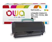 EN_Toner remanufacturé OWA - standard - Noir - pour LEXMARK E260A21E, DELL 593-10336, IBM 39V3202, 39V3713, OLIVETTI B0960