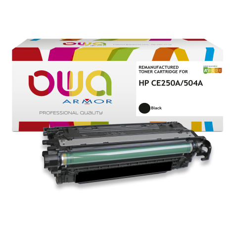 Toner remanufacturé OWA - standard - Noir - pour HP CE250A, CANON 723BK