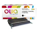 Toner remanufacturé OWA - haute capacité - Noir - pour LEXMARK C736H2KG, C736H1KG