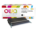 Toner remanufacturé OWA - haute capacité - Noir - pour LEXMARK C736H2KG, C736H1KG