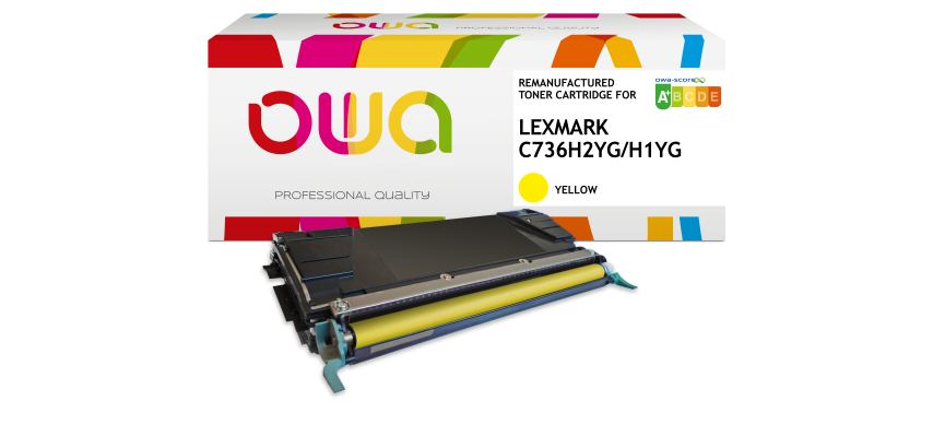 OWA Remanufactured Toner - High Capacity - for LEXMARK C736H2CG, C736H1CG